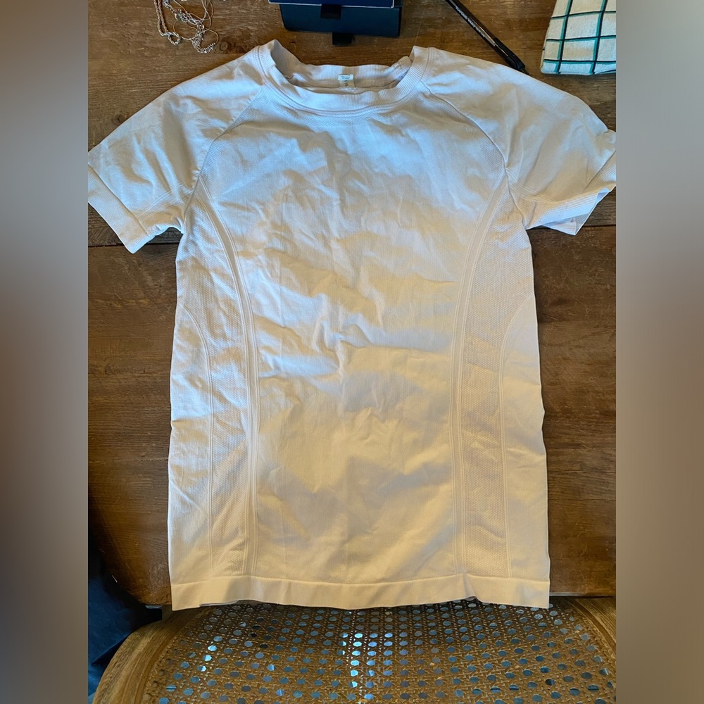 White workout shirt Amazon
